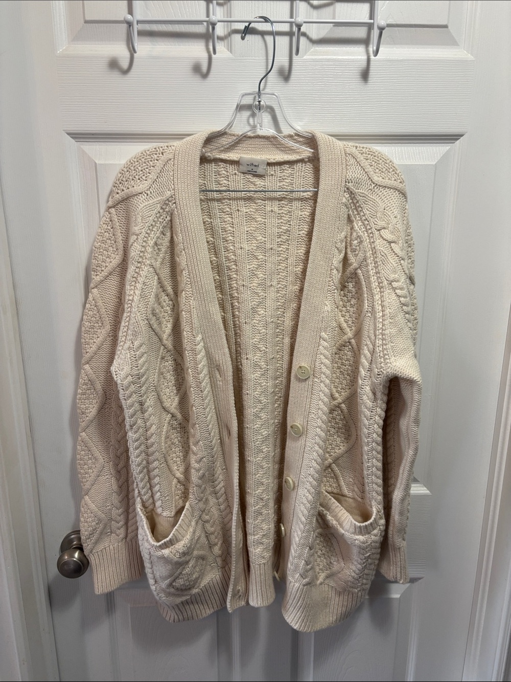 Wilfred Cable Knit Cardigan